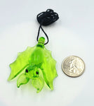 Bat Pendant - Lime Green