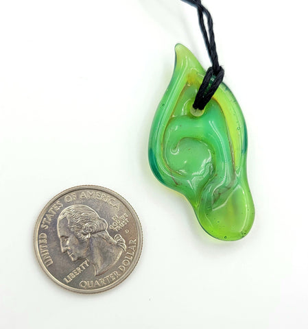 Elf Ear Pendant - Teal