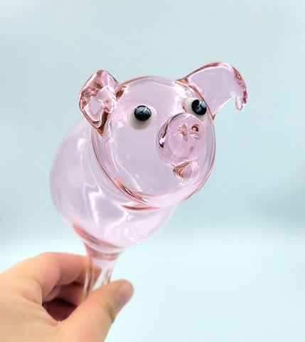 Pink Pig Watering Globe