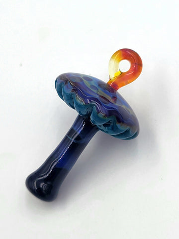 Groovy Blue Mushroom Pendant