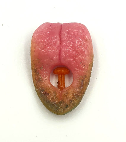 Mossy Mushroom Tongue Pendant