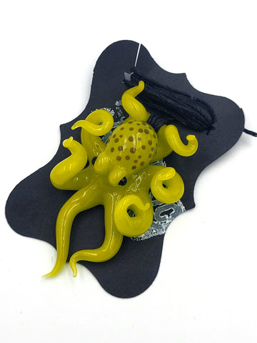 Olive Octopus Pendant