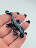 Teal Lizard Pendant