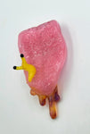 Yellow Slug On Dripping Tongue Pendant