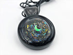 Opal Crecsent Moon Dichro Pendant