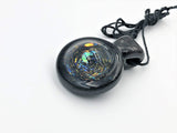 Opal Crecsent Moon Dichro Pendant