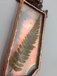 Copper Plated Dichroic Pane Pendant